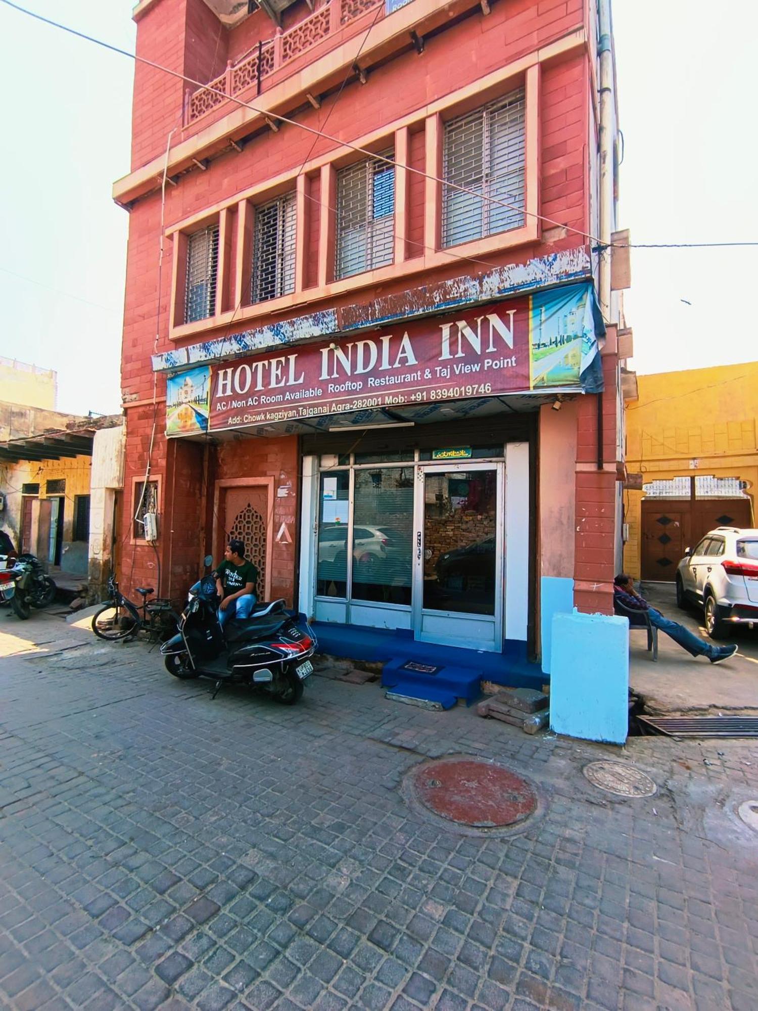 Hotel India Inn Walking Distance From Taj Mahal-- Rooftop Taj Mahal View อัครา ภายนอก รูปภาพ